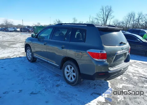 2012 Toyota Highlander Se z USA, uszkodzony, nr VIN 5TDZA3EH8CS021264